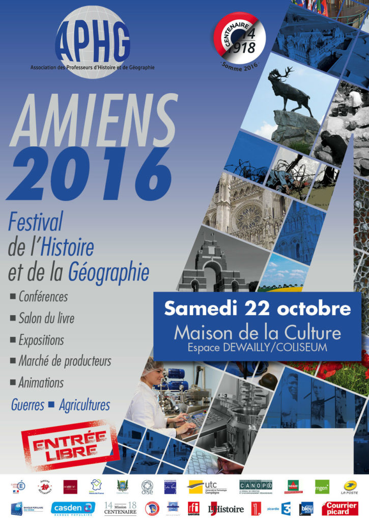 Journées nationales de l'histoire et de la géographie - Amiens 2016.