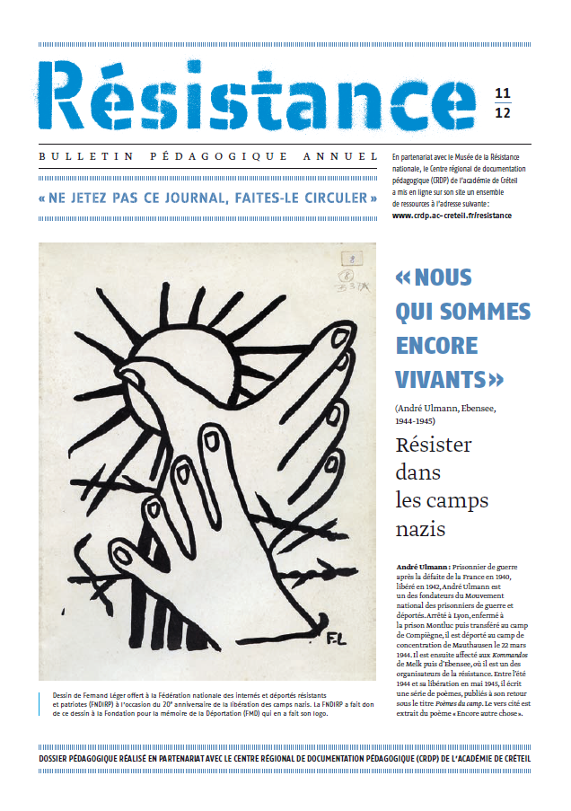 Résistance 11|12, couverture.