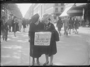 Jour de la Victoire, mai 1945. Coll. MRN –  fonds dit du Matin.